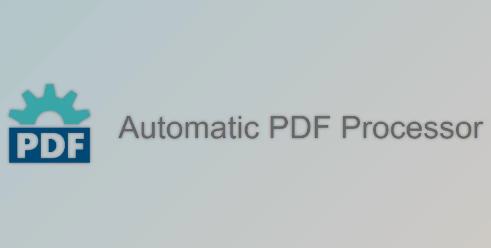 Gillmeister Automatic PDF Processor 